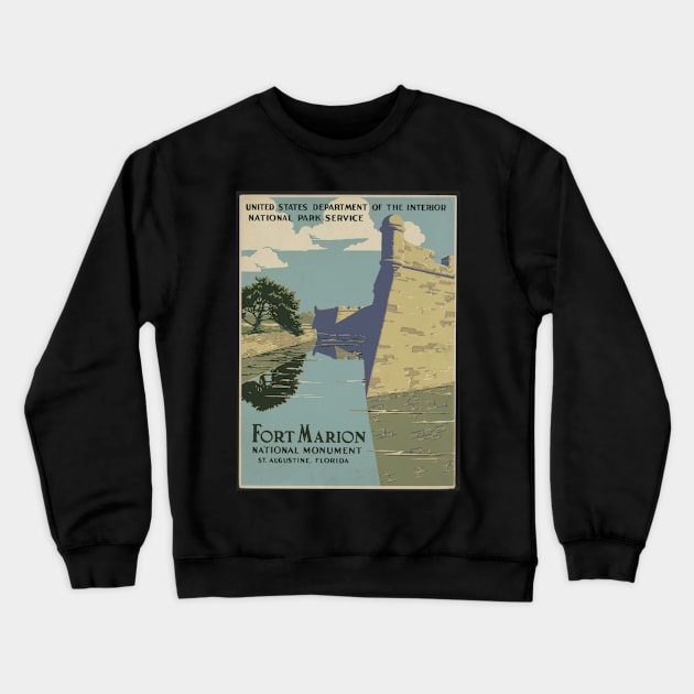 Fort Marion St. Augustine Florida Crewneck Sweatshirt by 3ric-